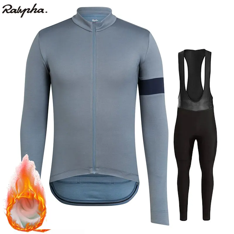 Fleece Raphaing pro Ropa ciclismo, теплый, новинка, зимний, теплый, флис, Джерси, мужские, костюмы, одежда для верховой езды, комбинезон, комплект, флис, шерсть - Цвет: Fleece