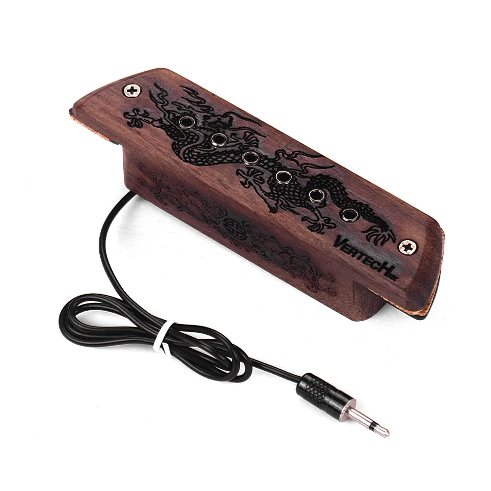 VERTECHnk V-20 активная розетка для гитары Датчик захвата Humbucker+ Mic Dual pick-up Way с 6,35 мм гнездо пуговицы регулятор громкости
