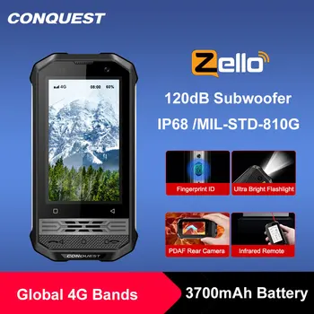 Перейти на Алиэкспресс и купить CONQUEST F2 класса люкс мини IP68 прочный смартфон 2020 мобильный телефон NFC глобальная версия маленького F2 Android смартфон мовиль