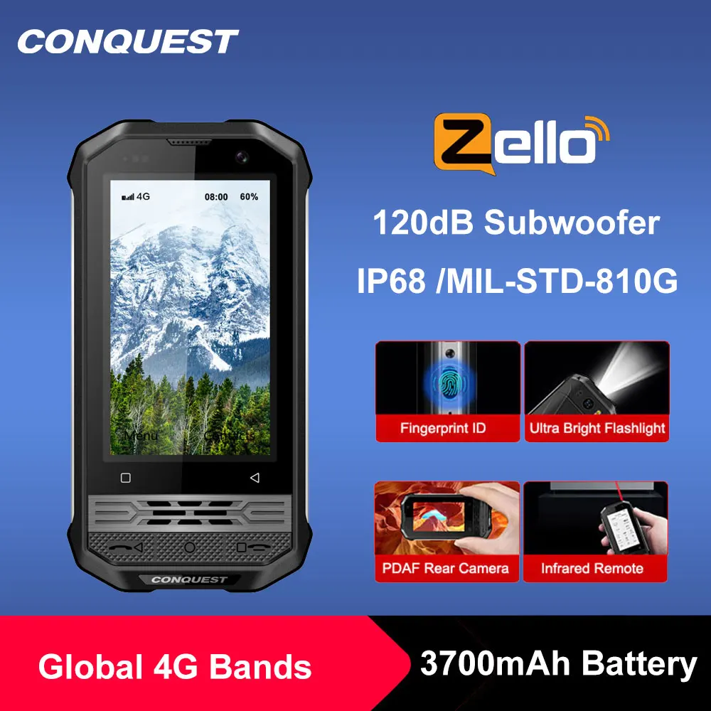 CONQUEST F2 класса люкс мини IP68 прочный смартфон 2020 мобильный телефон NFC глобальная