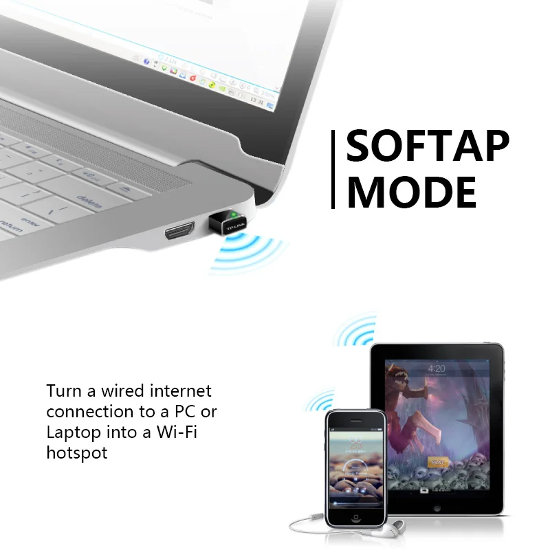 TP-link TL-WN725N usb wifi адаптер 150 Мбит/с 802.11n беспроводная wifi антенна мини USB карта