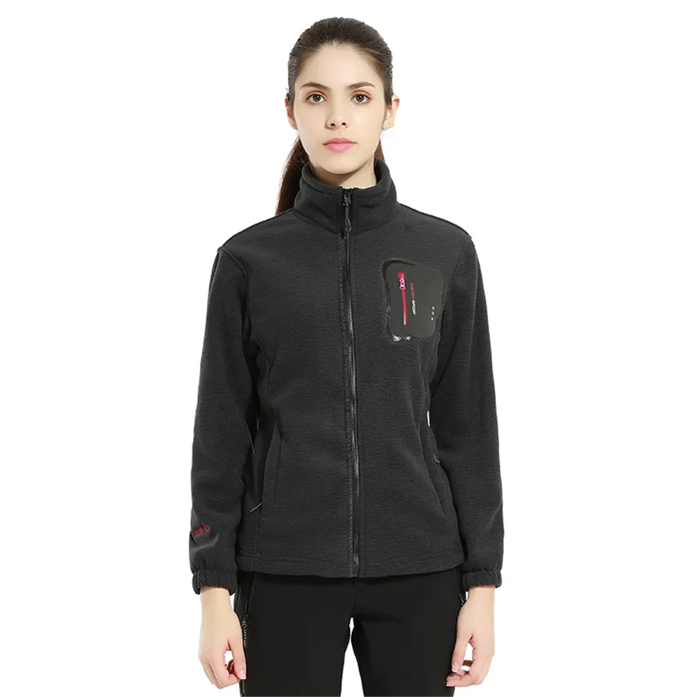 Dark Gray(Women) Новая пара теплый флис для походов износостойкие куртки для мужчин осень зима ветровка флисовая куртка Толстая теплая куртка альпинизм кемпинг - Цвет: Dark Gray(Women)