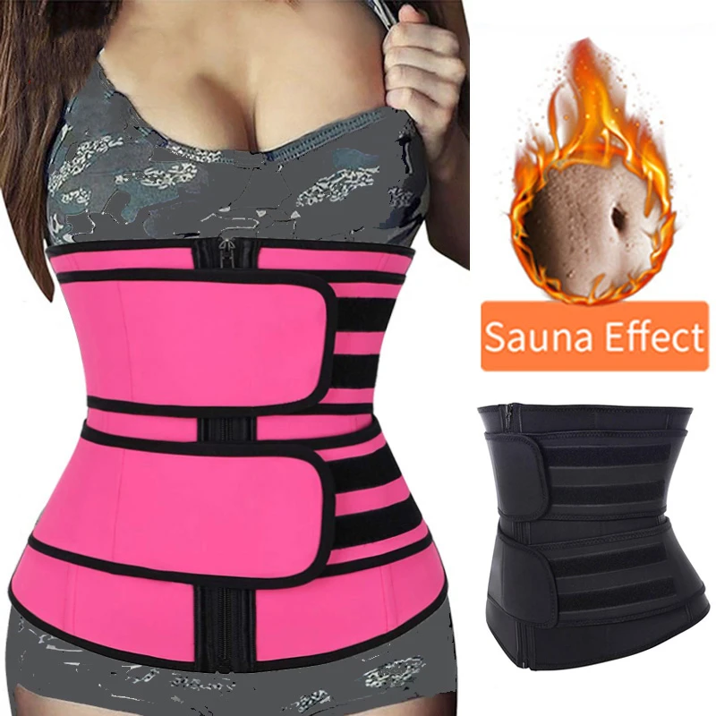 SEXYWG Waist Trainer Body Shaper Corset Belly Cinchers Trimmer Belt for  Women Sports Fitness Sauna Sweat Wrap Slimming Strap Top - AliExpress