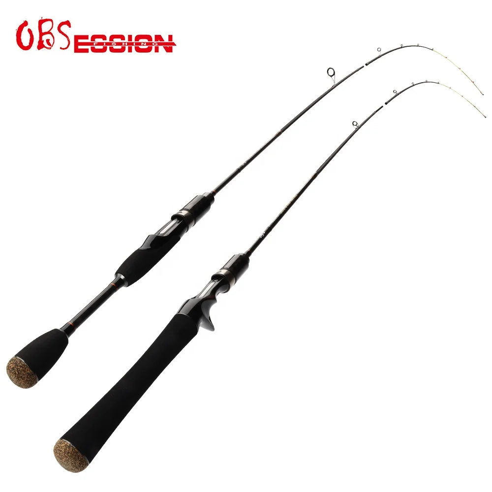 Offerte OSSESSIONE Cana Pesca UL Asta di Punta Solida Sensazione Spinning Al Casting canne Da Pesca Tackle Rockfishing Trota Asta Baitcasting di Pesca