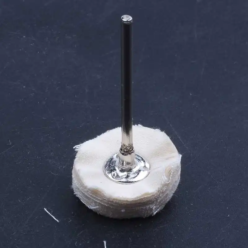 21mm Dia Cotton Polishing Metal Shank Brush Wheel 20 Pcs