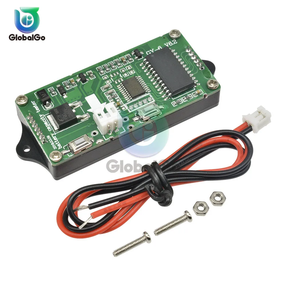 Bleu AMONIDA Battery Meter LCD Battery Capacity Monitor 12-84V Battery Capacity Tester with Light Alarm Function 