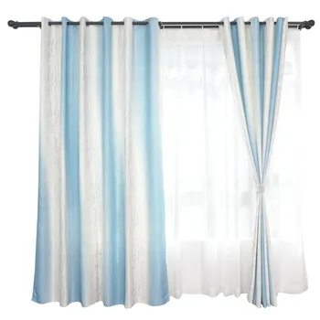 

Polyester Striped Curtains Shading Modern New Chinese Curtains Finished Curtains Bedroom Living Room Curtains