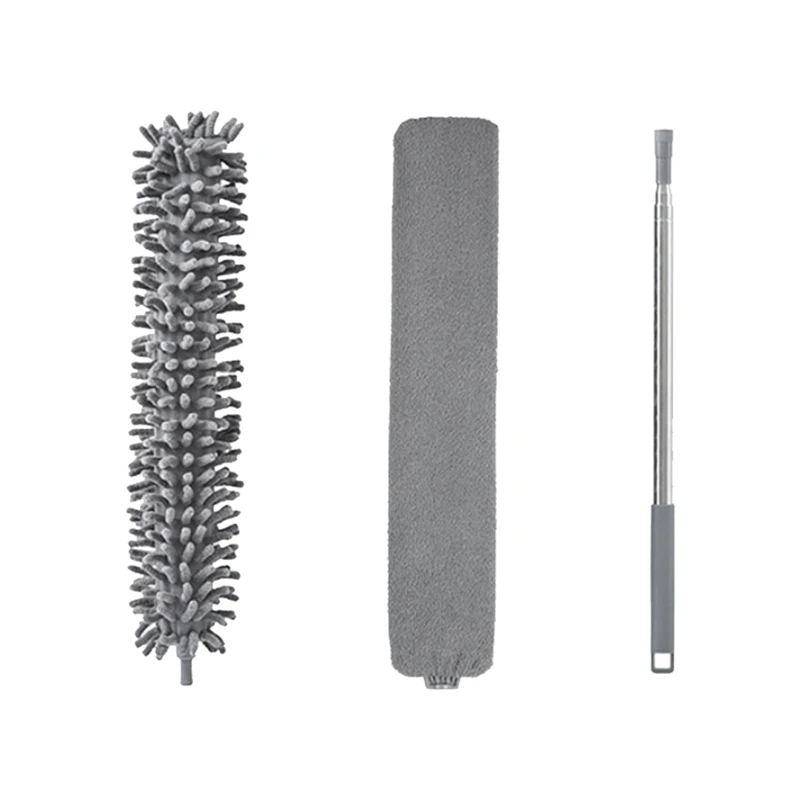 Plumero de con poste extensible, lavable, cepillo para para limpiar el techo, ventilador, coches, muebles, de aspiradora| - AliExpress