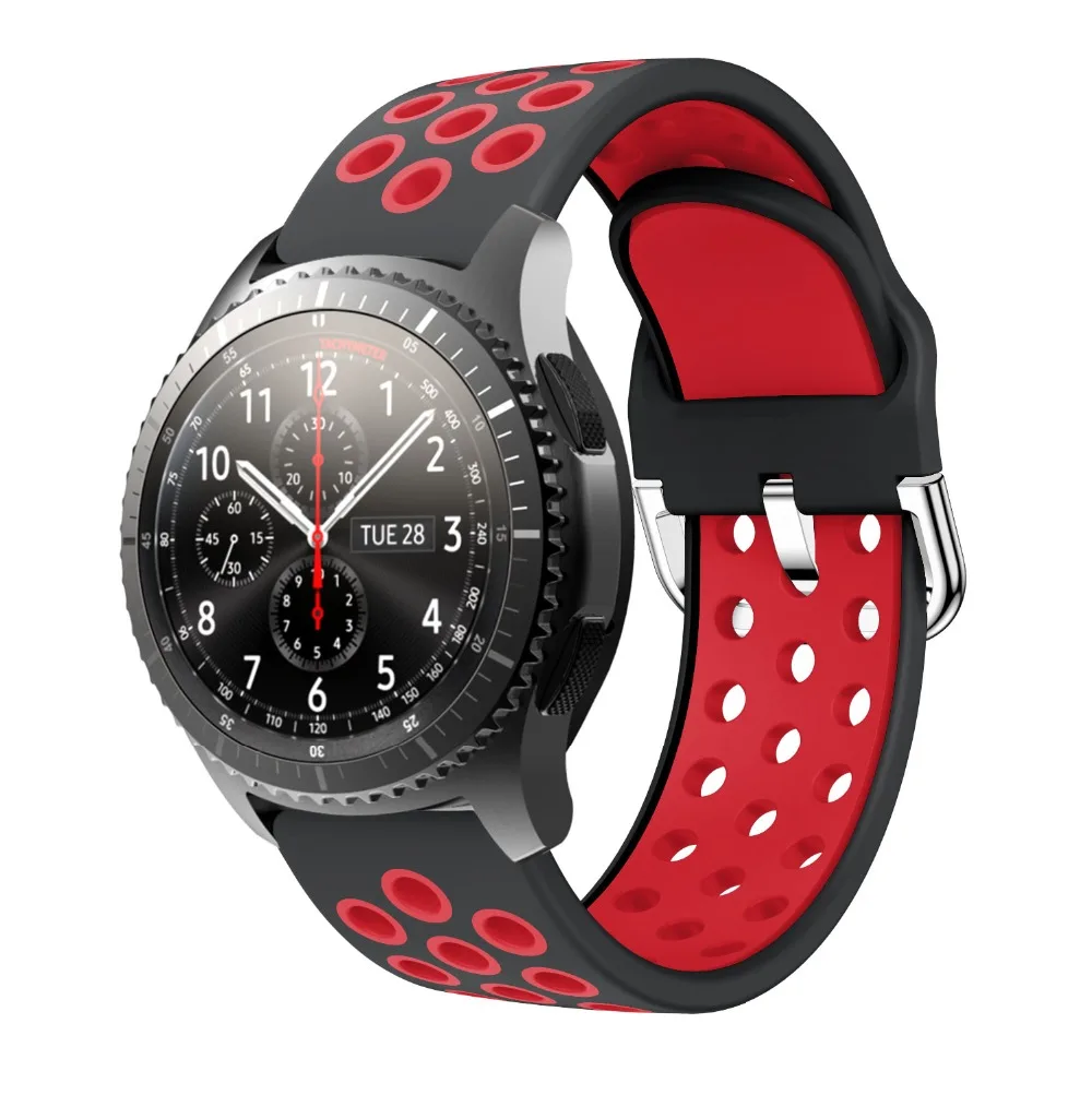Для Galaxy Watch 46 мм ремешок для часов 22 мм силиконовый спортивный ремешок для samsung gear S3 Frontier классический умный Браслет