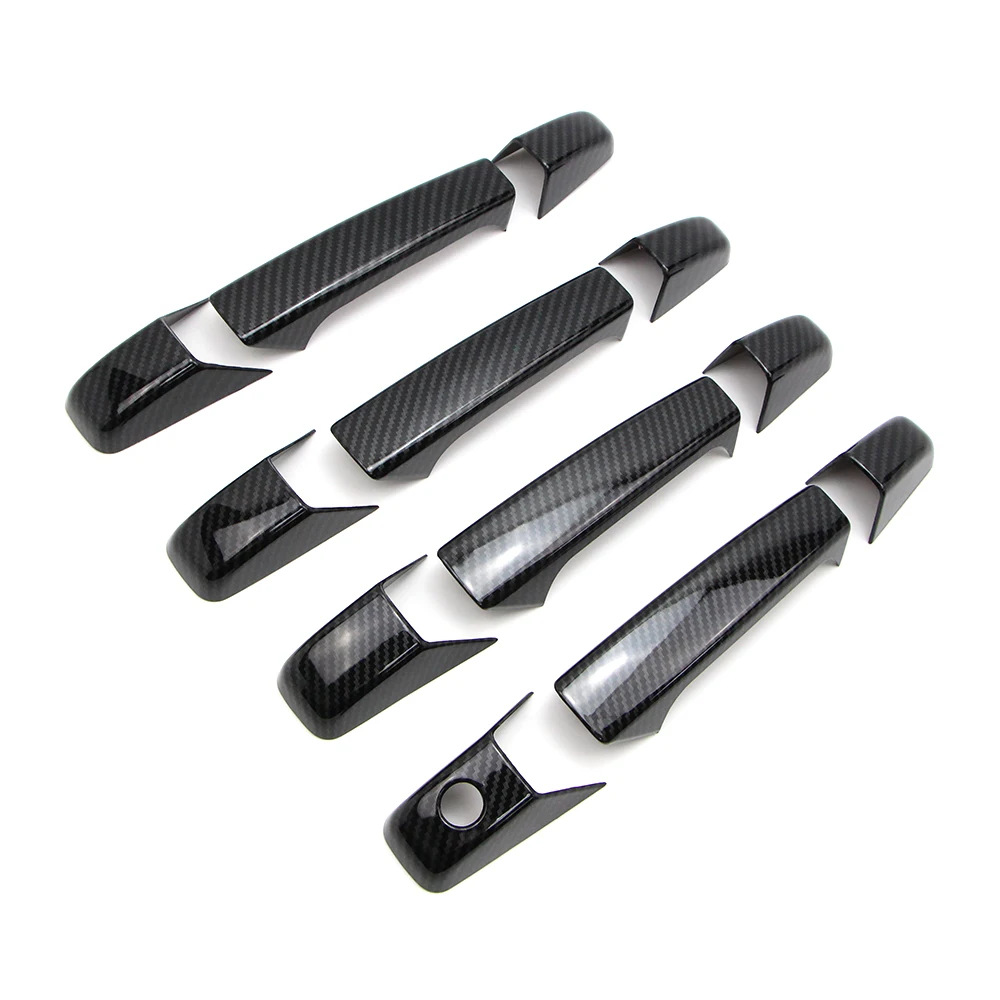 Накладка на дверную ручку для Chevrolet Avalanche GMC Yukon XL 2007 2008 2009 2010 2011 2012 2013 углеродное волокно