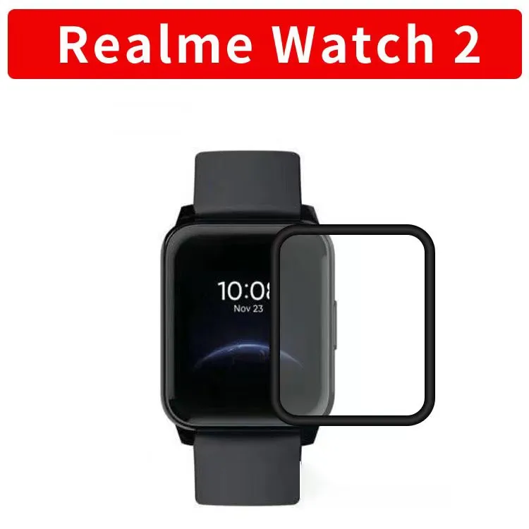 

3D HD закаленная полноэкранная Защитная пленка для Realme Watch 2 /Pro, защитная пленка для часов Realme Watch S, аксессуары