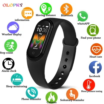 

2020 M5 Smart Watch Men Women Bluetooth Health Sport Tracker Call Reminder Smartwatch Play Music Fitness Bracelet Ios Android