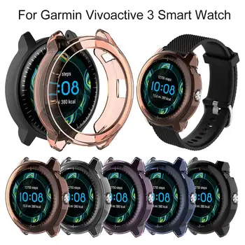 

High Quality TPU Silicone Protector Case Cover Protective Shell For Garmin Vivoactive 3 Smart Watch Diameter 46MM