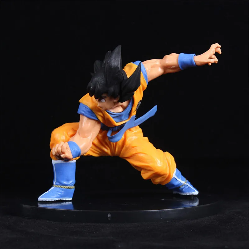 Новые различные Dragon Ball Z Goku Vegeta Broli Torankusu Фигурки ПВХ Коллекция Модель игрушки для Рождественский подарок есть база - Color: 13CM