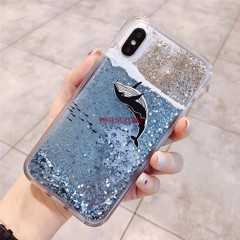 Чехол для воды жидкостный Мягкий силиконовый чехол для OPPO F1A F1S F5 Lite F7 F9 F11 Pro Realme C1 X 2 Pro блестящий чехол со звездой