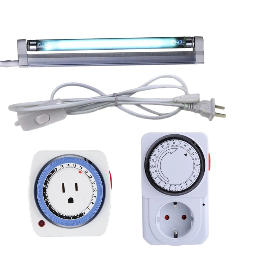 Ультрафиолетовая бактерицидная озоновая лампа с 24 часовым мини механическим