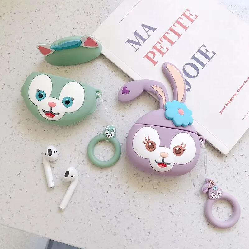 3D чехол для наушников с животными для AirPods, силиконовый чехол с милым мультяшным медведем, защитный чехол для Apple Air Pods 2, чехол для наушников