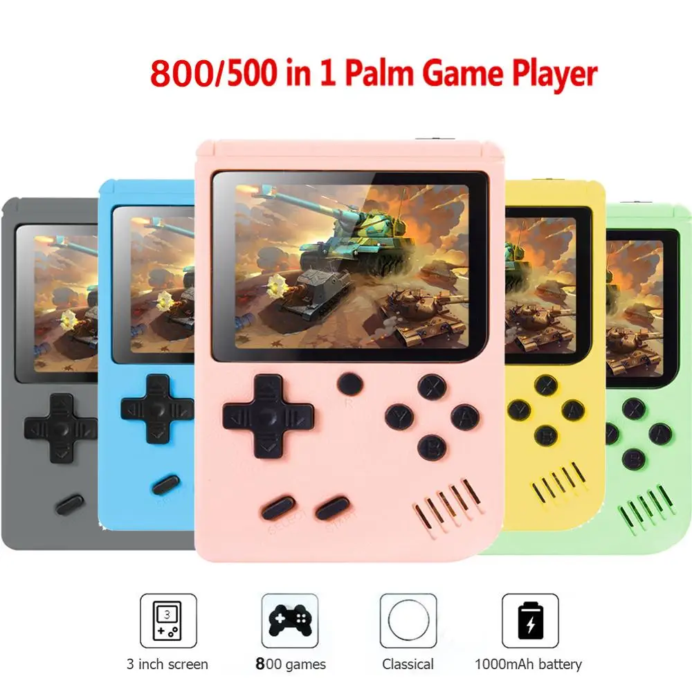 500/800 встроенных классических игр портативная мини-консоль для видеоигр в ретро