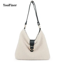 Новинка, высококачественные дизайнерские плюшевые сумки на одно плечо, большая вместительность, дамские индивидуальные сумки-мессенджеры для женщин