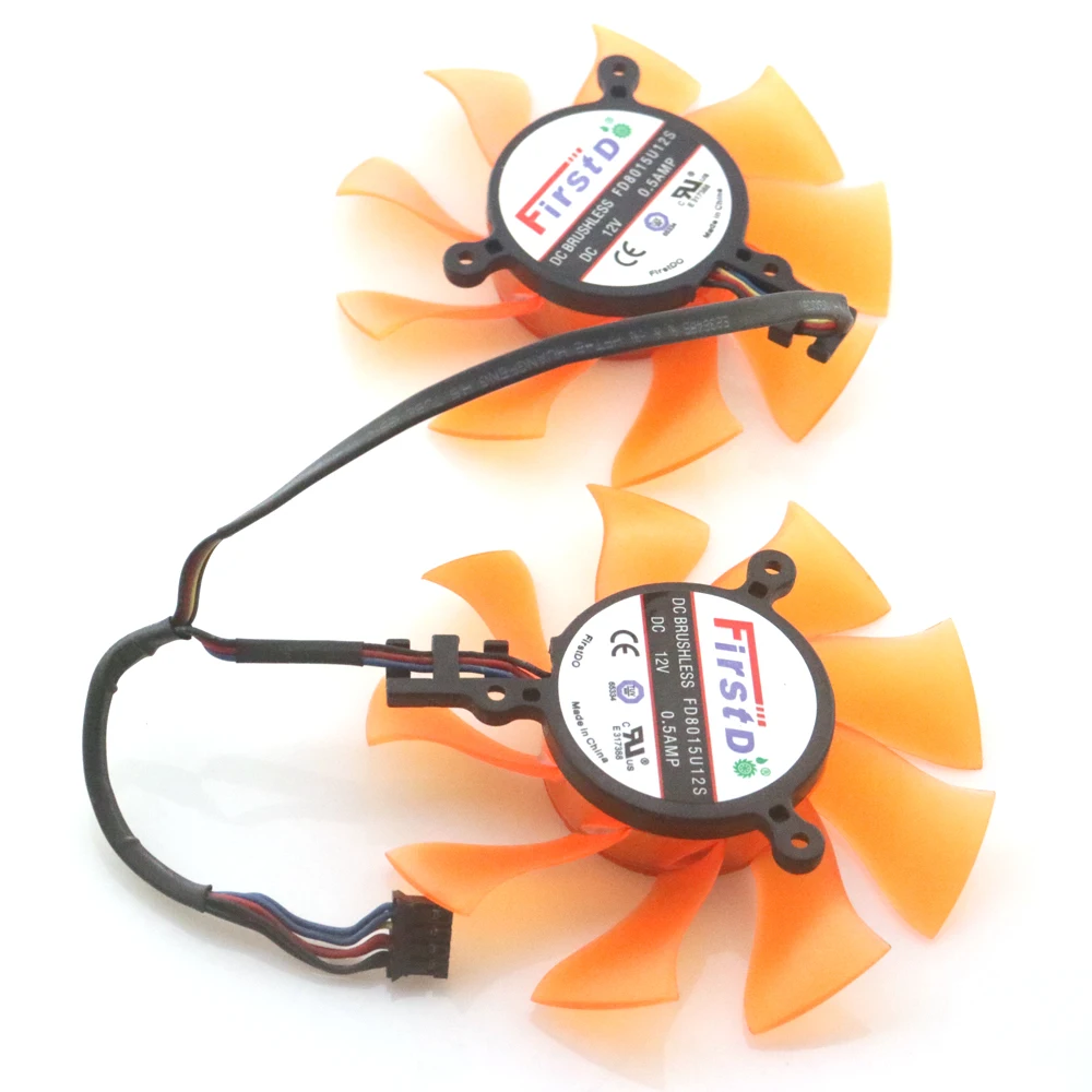 para Zotac Gtx6602gd5 Gtx670 Placa Gráfica Ventilador de Refrigeração 4pin Fd8015u12s 75 mm Dc12v 0.5amp Ventiladores e resfriadores - Imagem 2