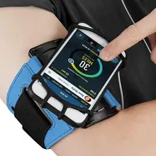 Модный спортивный держатель для телефона, вращающийся на 180 градусов, эластичный браслет на запястье, нарукавник, чехол на запястье, сумка для сотового телефона 4-7,9 дюймов