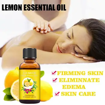 

Pure Plant Lemon Massage Essential Oil Body Heat Can Be Scraped Gua Sha Therapy SPA Relax Whitening Moisturizing Skin Care TSLM2