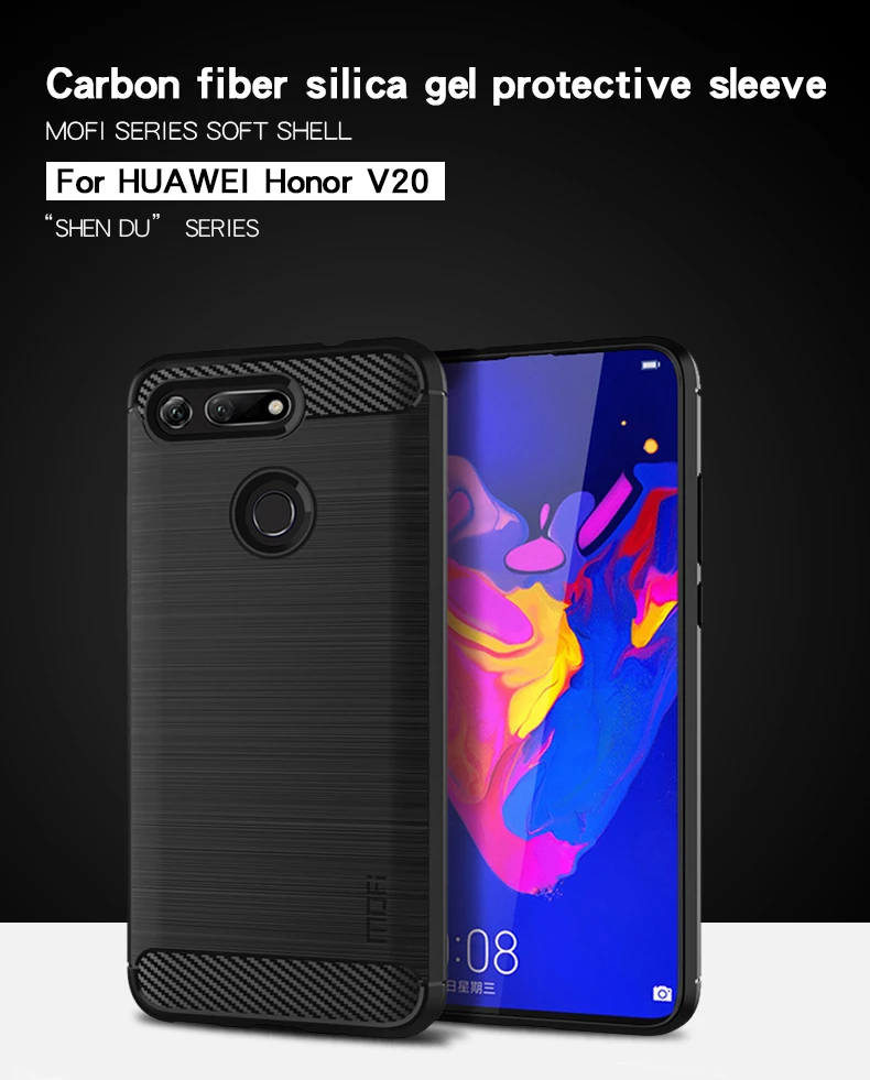 Чехол MOFI для huawei Honor v20, чехлы из ТПУ для huawei Honor View 20, мягкая задняя крышка из ТПУ для huawei Honor v20, чехол