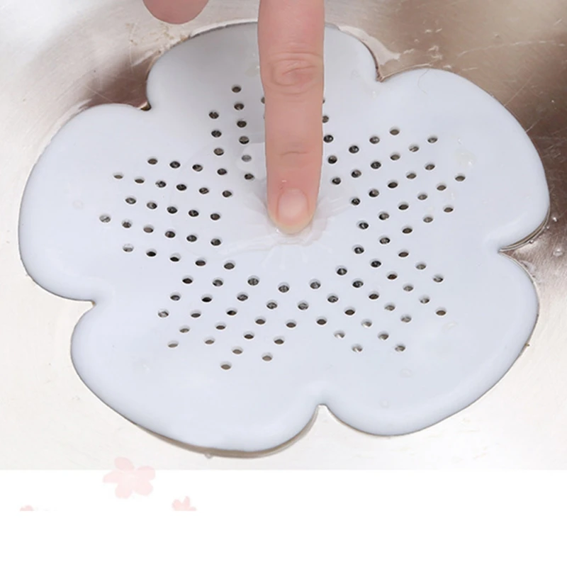 Silicone Mesh Kitchen Drains Sink Strainers Filter Sewer Hair Catcher Bathroom Clean Tool Floor Sieve Drain Filter Mat Gadgets