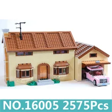 Lepinblocks King Bricks 16005 16004 Kwik-E-Mart дом Симпсоны Строительные блоки Набор 71006 71016 кино архитектура детские игрушки подарок