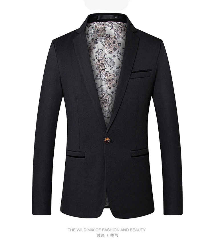 blazers para homens casaco de moda de casamento outono casual terno fino ajuste marca moownuc traje do noivo baile de formatura festa