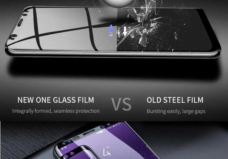 100D полное изогнутое стекло для samsung Galaxy Note 8 9 S7 S6 Edge S9 S8 Plus закаленное защитное стекло защитная пленка