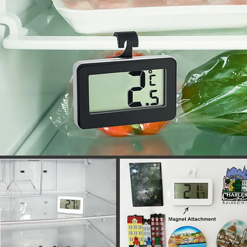 LCD цифровой экран точный термометр для холодильника Регулируемая подставка