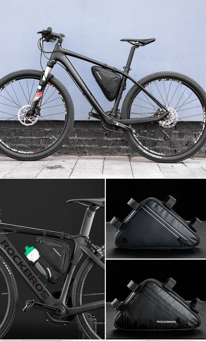 Bicycle Bag Ultra-light Tube Bike Storage Bag Triangle Saddle Frame Pouch for Cy