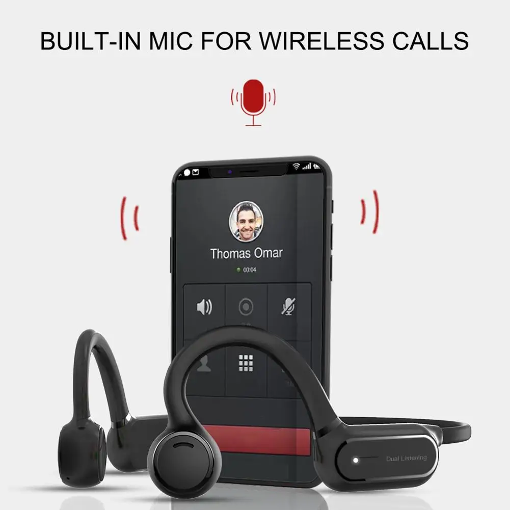 Bluetooth спортивные наушники беспроводные 3D стерео гарнитуры костная проводимость для OPENEAR Solo модель работает музыка