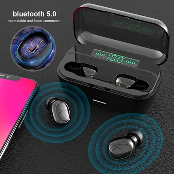 

TWS Wireless Headphones bluetooth 5.0 3500mah Headset HIFI Stereo Sports Earphone Noise Cancelling Gaming Headset LED HD Call