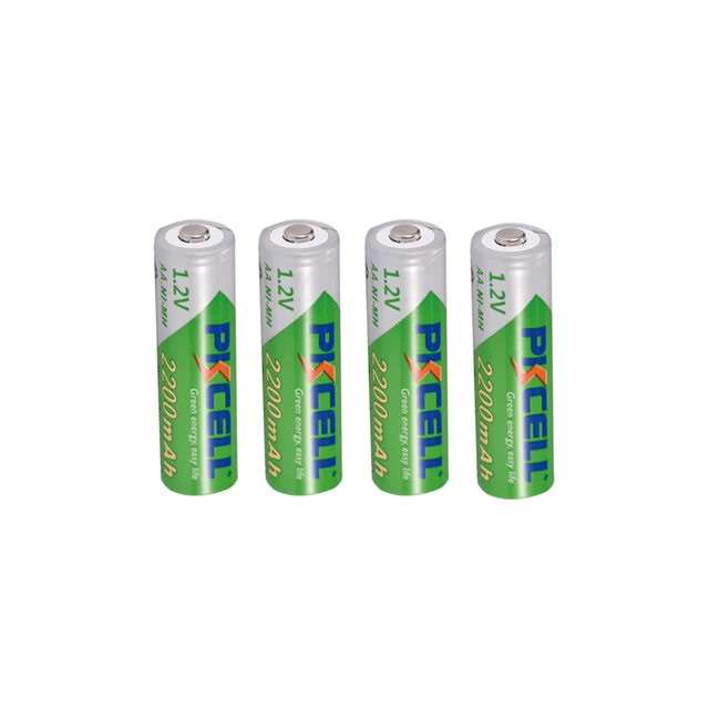 12 x PKCELL AA Battery NiMH Rechargeable Batteries 1.2V 2200mAh Low self-discharge Durable 2A Bateria For Toy And Camera 2