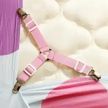 4 шт./компл. Комплект постельного белья для малышей аксессуары многофункциональные регулируемые прозрачные листы фиксированный зажим Нескользящие фиксированные пряжки