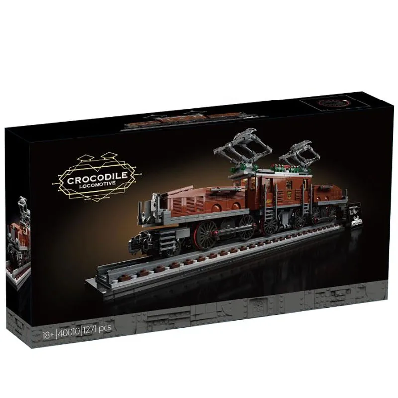 1271 шт. Crocodiled Locomotived модель поезда конструкторных блоков Детские кубики игрушки