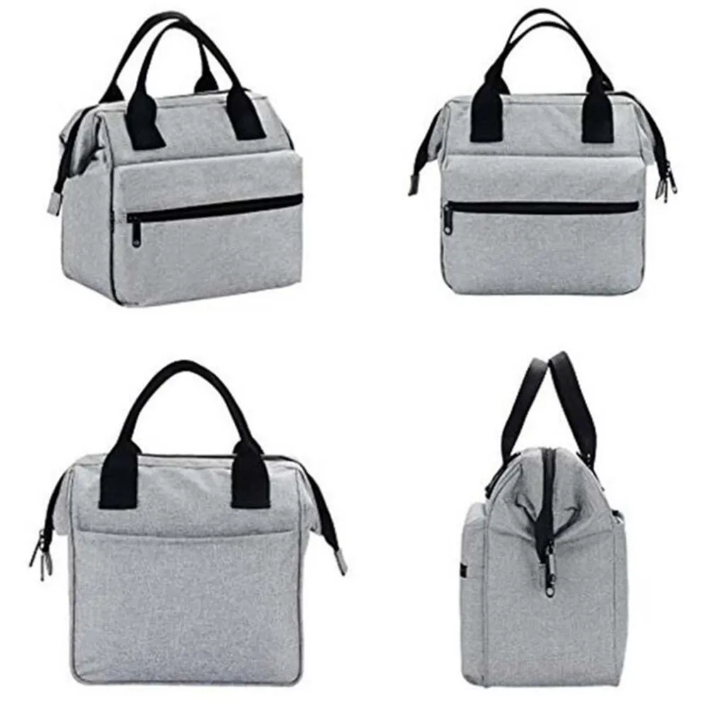 lunch bag portable Insulated Multifunction Lunch Bag Box Cooler Men Women Oxford Heavy Duty Nylon Large volume#4