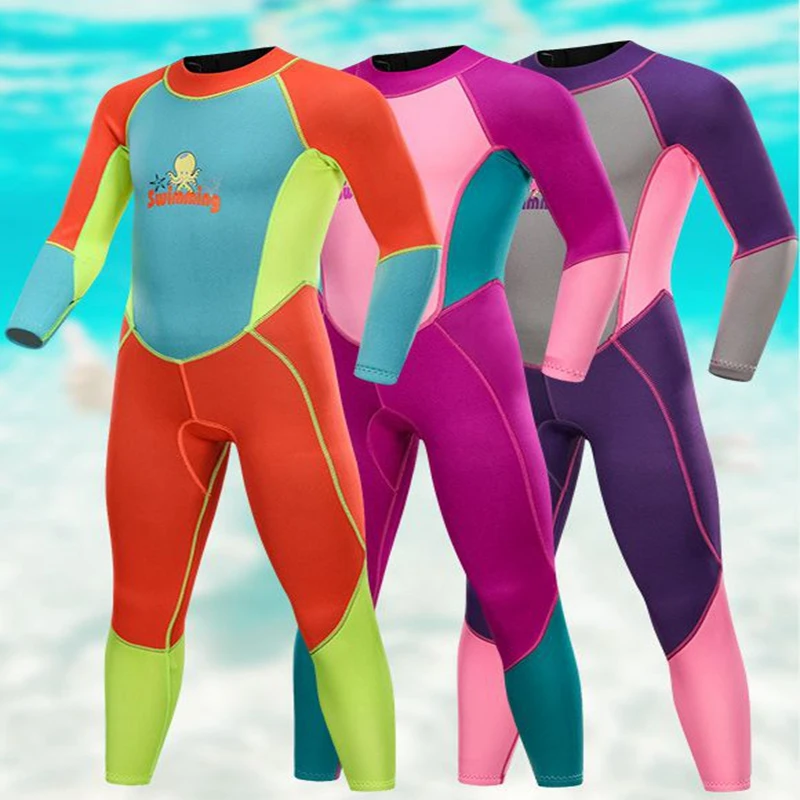 

SBART's 2MM New Children's Jellyfish Sun Block Suit Long Sleeve Lovely Snorkeling Wetsuit