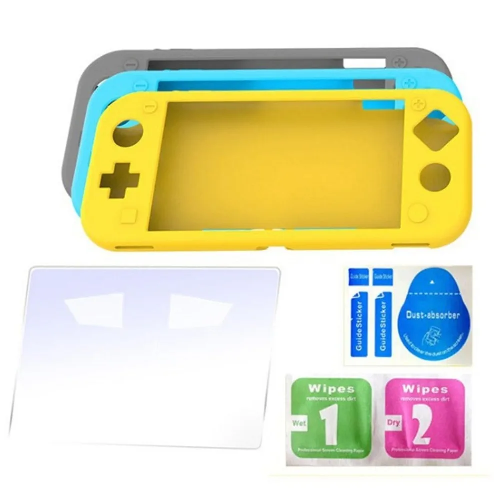 Силиконовый защитный чехол-накладка с защитной пленкой на экран для shand Switch Lite