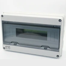 15 Way Plastic Electrical Distribution Box Waterproof MCB Box Enclosure Box Junction Box HT Series 1 pcs powder coating hot selling wall enclosure aluminum electrical distribution box 55 160 219mm aluminium enclosure box