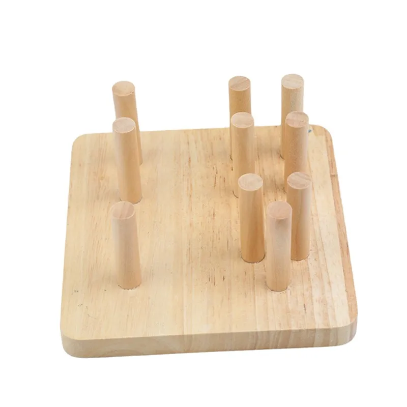 Монтессори игрушки Обучающие деревянные игрушки для детей Раннее Обучение упражнения ручная способность геометрические формы Соответствующие игры