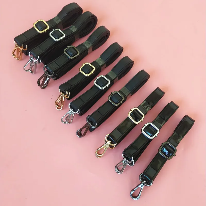 Ремень с текстурой личи зеркальный черный крестообразный ремешок регулируемым