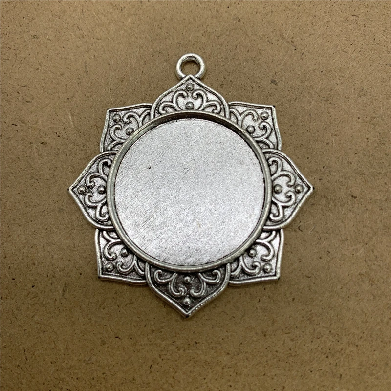 2 шт. 25 мм Сплав Кабошон Настройки стекло кабошон Металл Камея База Установка для