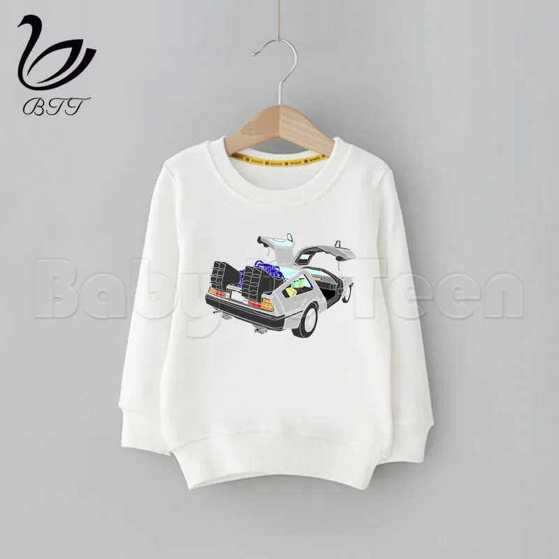 DMC Delorean/худи для маленьких девочек с героями мультфильмов «снова в будущее»; Детский свитер; повседневные толстовки; осенне-зимняя одежда с капюшоном - Цвет: C