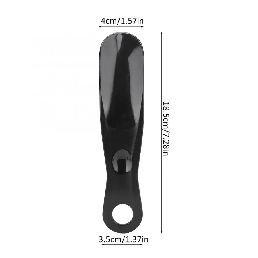 8pcs Plastic Shoe Horn Shoe Brush Portable Shoe Spoon Shoehorn Lifter Black Brush For Suede Nubuck Boot