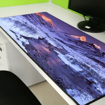 

Yuzuoan Winter Wonderland HD Mousepad Game Skid Locking Mouse Mat Natural Rubber Mouse Pad Large Size