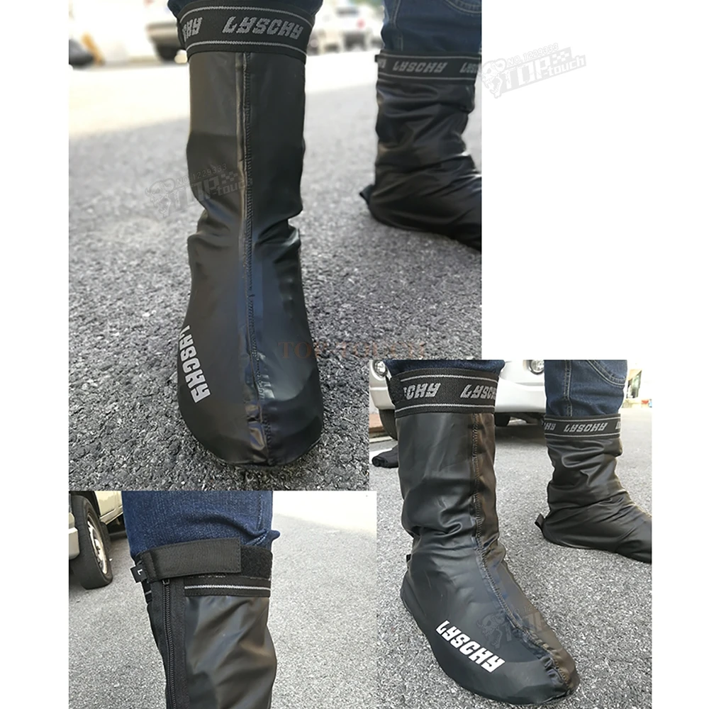 LYSCHY-Botas Moto impermeables antideslizantes para Botas de lluvia, resistentes al desgaste, reflectantes - AliExpress Automóviles y motocicletas