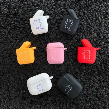 

For AirPods pro Case Cute Cartoon Bear Pattern Earphone Cases For Apple Airpods 1 2 3 ins Style colorful Protect Cover